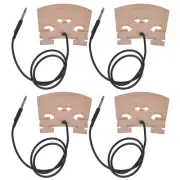 Electric Violin Bridge With Internally Piezo Pickup for 4/4 Violin Bridge 4 Pcs