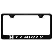 Honda Clarity UV Print Polycarbonate License Plate Frame (Black) (for: Honda)