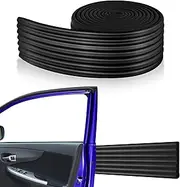 Innconee Garage Wall Protector 3.15in x 10ft Self-Adhesive Rubber Bumper Protectors Strip for Car SUV Doors Waterproof Anti-Scratch Wall Bumper Guard for Garage Car(Black)
