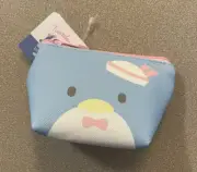 Sanrio TUXEDO SAM Wallet - Zip Pouch / Coin Purse - Daiso Japan Blue Penguin