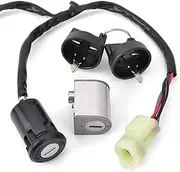 Ignition Key Switches for Kymco ATV KXR 250 50 90 Euro 2/ATV for Maxxer 250 90 90S 35010-LBA7-E00 Ignition Switch Fuel Cap Seat Lock Key Ignition Barrel Key Switch