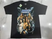 WWE Smack Down Group T-shirt Youth Size Med Undertaker Triple H Jeff Hardy Edge