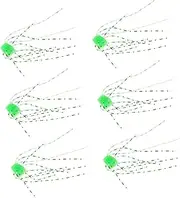 SUPVOX 6pcs Soft Fishing for Bass Durable Bait Vivid Colors for Freshwater Saltwater Fishing Safe for Fish for Anglers