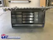 Aluminium Toolbox tool box Full Opening with Drawers and Shelves 1400x530x700