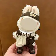 Labubu doll clothes 17cm canvas blind box pendant, first and second generation vinyl plush toy set——colour:LBB-29,height:17cm