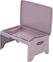 Multifunctional Food Trays Portable Folding Table for Sofa Bed Multifunctional Dining Plate Bed ABS Living Room Sofa Bed, Violet