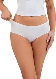 [Allegra K] Women's Mid Waist Full Coverage No Trace Comfortable Briefs