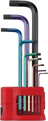 Astro Products VESSEL Rainbow L type wrench Set of 9 8909BP chrome vanadium New