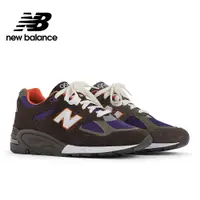 在飛比找PChome24h購物優惠-[New Balance美製復古鞋_男性_棕紫色 _M990