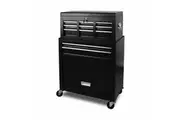Tool Box 7 Drawer Chest Cabinet Trolley Toolbox Garage Storage Lockable Black