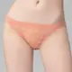 思薇爾 舞漾悸動系列M-XL蕾絲低腰三角內褲(櫻鱒橘)