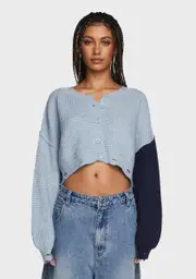 Indigo Going Incognito Distressed Cardigan