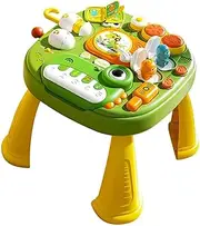 harayaa Children's Interactive Playset Musical Learning Table Learning Machine Activity Center Music Learning Desk for Gifts Toddler