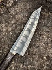 RARE CUSTOM HADN MADE DAMASCUS CHEF KNIFE FOR CUTTING CHOPPING AND SLICEING
