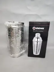 Cuisinox Hand Hammered Cocktail Shaker Stainless Steel Bartender Mixer