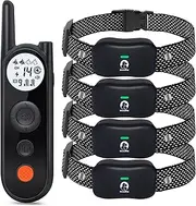 Upgraded Wireless Dog Fence System with 14 Adjustable Fence Range from 25ft to 3500 ft,Dog Training Collar with 3 Safe Training Modes, Security Lock, IPX7 Waterproof for All Breeds (4 Collars)
