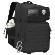 Military Tactical Backpack for Men 45L Large Capacity Assault Pack With Bottl...
