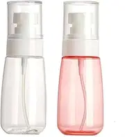 Mini Mist Spray Bottles Travel Spray Bottles,2Pcs Travel Size Hair Spray Bottles Empty Clear Travel Containers Water Mist Sprayer,Empty Cosmetic Refillable Containers Plastic Hair Spray Bottle Sprayer