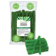 Happy Bites Green Apple Licorice Twists 16 oz - JUMBO Size - Made with Real F...