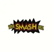 SUPER SMASH BROS PIN Nintendo Video Game Logo Fun Nerdy Gift Enamel Lapel Brooch