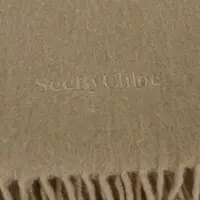 在飛比找蝦皮購物優惠-【See by Chloe】法國品牌 大圍巾 棕