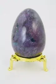 BUTW Ruby In Kyanite Healing Crystal 2 5/8" Egg Fertility Lapidary 1494R
