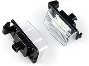 DEMULAX 2pcs 12v LIGHT White License Number Plate Lights, for Infiniti Coupe G25 G35 G37 S60 Sedan 2D Convertible, for Nissan Leaf, for Livina Geniss Car Number Plate Light