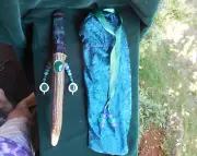 Beaded Fluorite Green Onyx Cruelty Free Antler Wand Amethyst Aventurine Healing
