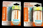 Thinkbaby Face & Body Stick Mineral Sunscreen Water Resistant UVA/UVB 2 Pack