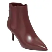 Cole Haan Women's Go-To Park Pointed Toe Dress Booties Dark Red Size 7 1/2