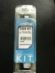NEW Crucial 24GB (3x8GB) DIMM 240-pin ECC Registered DDR3 1333 Server Memory