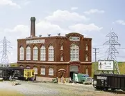 Walthers Cornerstone HO Scale Model Northern Light & Powerhouse Structure Kit, 8 (933-3021)