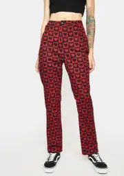 [Dangerfield] Lost In Love Checkered Pants