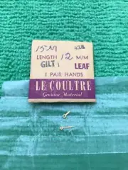 Jaeger Lecoultre Watch Gilt Leaf Hands Pair, 15-M