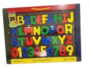 Melissa & Doug Magnetic Chalkboard & Dry-Erase Board - 36 Magnetic Letters