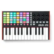 Controller Disc Jockey Akai APC Key 25 Mkii Black and Red