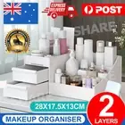 Makeup Storage Box Cosmetic Organiser Drawer Case Cabinet Jewelry Holder Gift AU