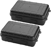 EXAOMBLE 2Pcs Outdoor Survival Storage Box Shockproof Tool Case Durable Organizer for Camping and Hiking Sealed Design for Use