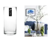 bulk 12 Glass Cylinder Vase Flower 10x20cm