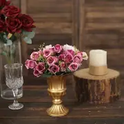 GOLD 2 Metal 6" Trumpet Style Mini Compote VASES Flower Pots Party Decorations