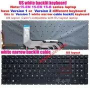 US white Backlit Keyboard For HP Omen 15-EK** 15-EN 16-B TPN-Q238 Q267 version 1