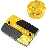 MT10 MT 10 MT-10 2015-2021 Motorcycles Accessories CNC Front & Rear Brake Fluid Cylinder Master Reservoir Cover Cap(AB Gold)