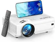 XuanPad Mini Projector, 2024 Upgraded WiFi Bluetooth Projector, Portable Projector HD 1080P Supported, Home Theater Video Projector Compatible with TV Stick/HDMI/USB/AV/Laptop/iPhone/Android