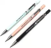 2 Pcs Plastic Mechanical Pencil 2mm Automatic Pencil Propelling Pencil Drawing Pencil Students Stationery School Supplies