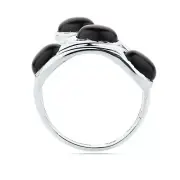 Black Onyx Ring, Silver Onyx Jewelry, wedding ring, Gift For Mom,