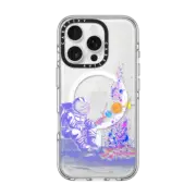 iPhone 16 Pro Clear Case MagSafe Compatible Moon Camping