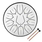 6 inch Tongue Drum 11-Tone 3 inch 6-Tone Steel HandPan Drums with DrumsticksDrum