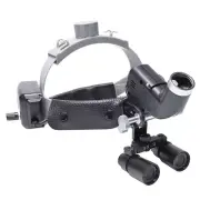 Dental Medical 4X Binocular Loupes with 5W LED Wireless Headband Head Light Lamp