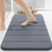 Memory Foam Bath Mat 30x20, Soft, Absorbent,Non-Slip, Machine Washable Dark Gray