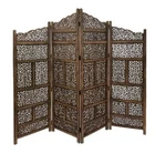 ANTIQUE INDIAN FURNITURE HANDCRAFT WOODEN PARTITION SCREEN ROOM DIVIDER FOR HOME